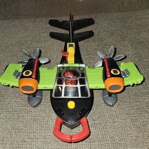 Fisher Price Imaginext Sky Racers WindScorpion Plane And Figure